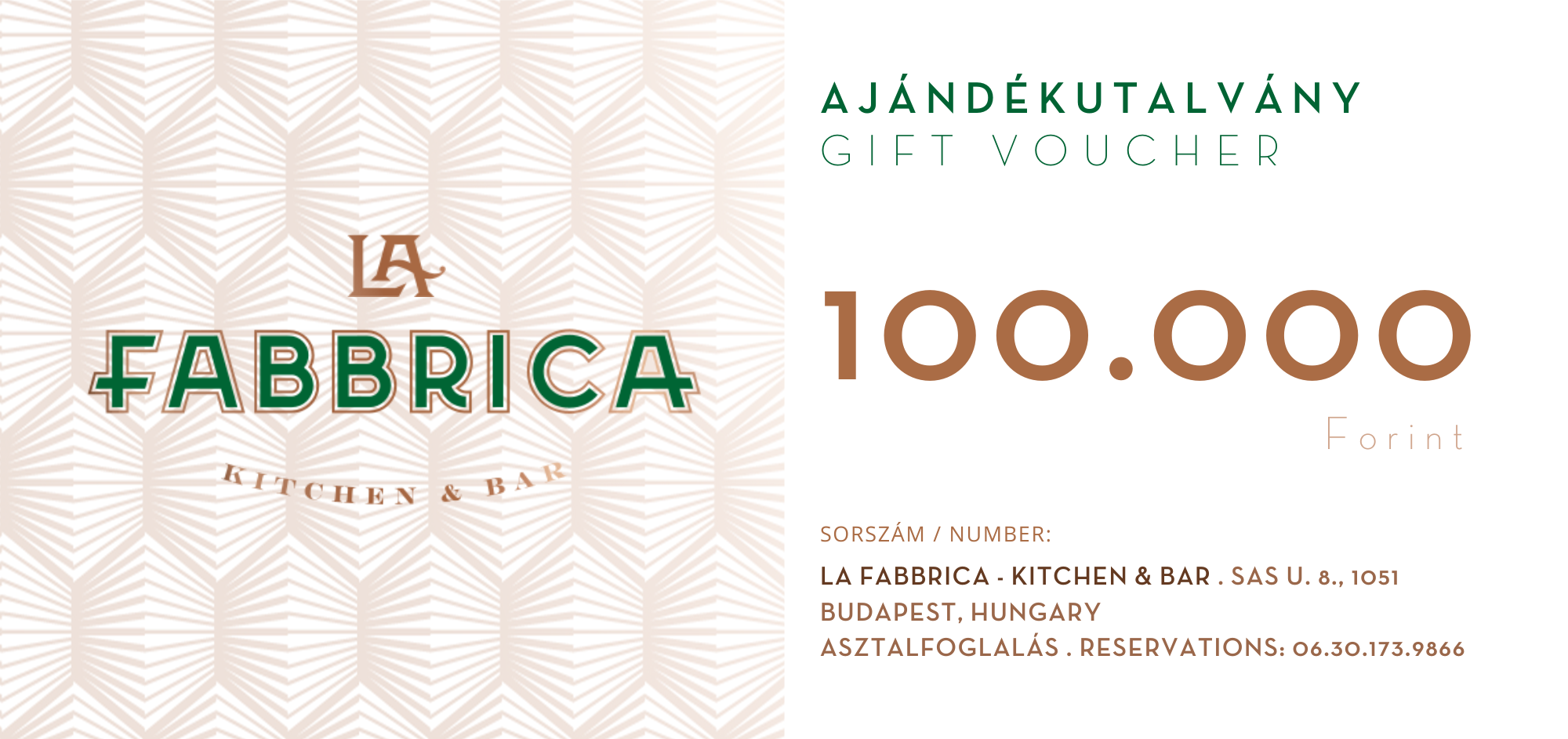 Ajándékutalvány 100.000 Ft értékben