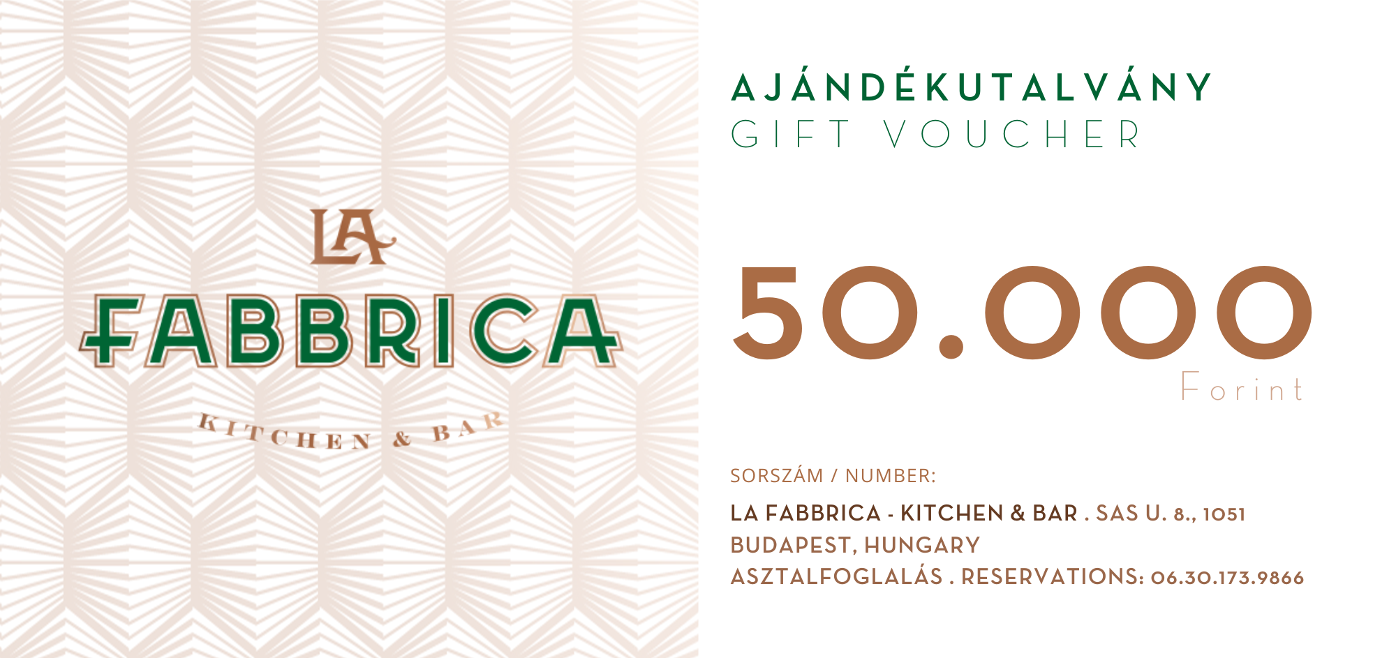 Ajándékutalvány 50.000 Ft értékben